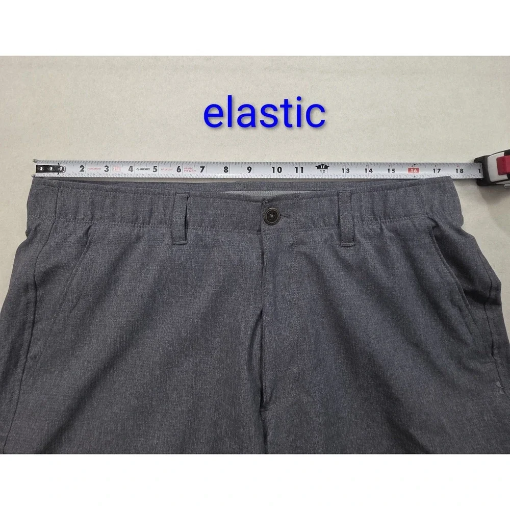 Under Armour Shorts Mens 36 Gray LIMITED USE Golf Rubber‎ Grip Waist Vented